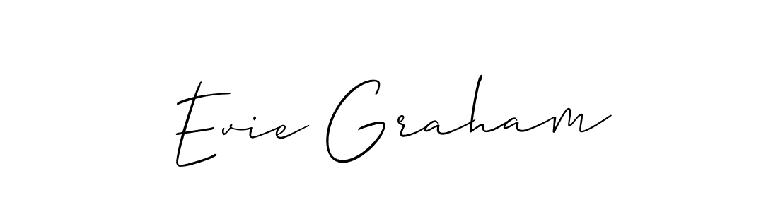 Make a beautiful signature design for name Evie Graham. With this signature (Allison_Script) style, you can create a handwritten signature for free. Evie Graham signature style 2 images and pictures png