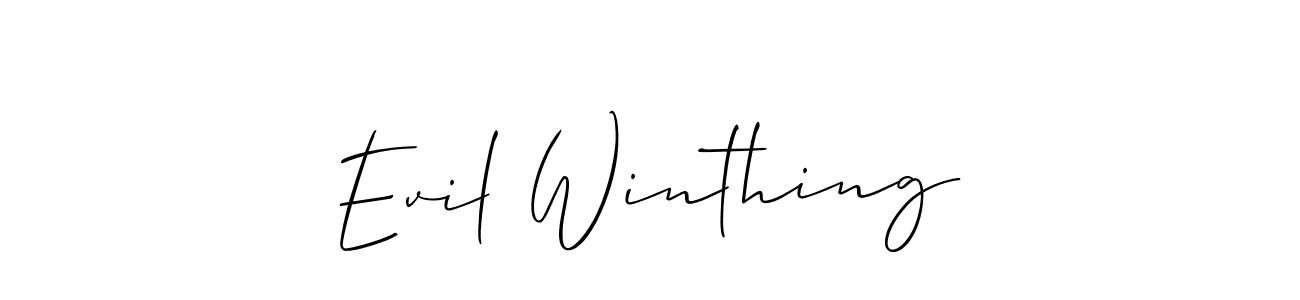 You can use this online signature creator to create a handwritten signature for the name Evil Winthing. This is the best online autograph maker. Evil Winthing signature style 2 images and pictures png