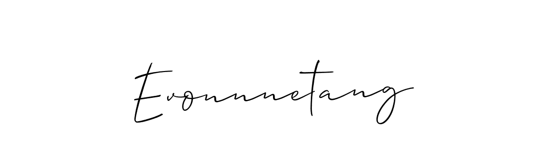 Evonnnetang stylish signature style. Best Handwritten Sign (Allison_Script) for my name. Handwritten Signature Collection Ideas for my name Evonnnetang. Evonnnetang signature style 2 images and pictures png