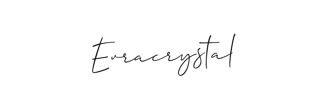Once you've used our free online signature maker to create your best signature Allison_Script style, it's time to enjoy all of the benefits that Evracrystal name signing documents. Evracrystal signature style 2 images and pictures png