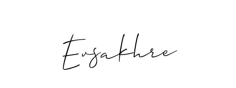 Best and Professional Signature Style for Evsakhre. Allison_Script Best Signature Style Collection. Evsakhre signature style 2 images and pictures png