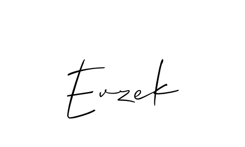 How to Draw Evzek signature style? Allison_Script is a latest design signature styles for name Evzek. Evzek signature style 2 images and pictures png