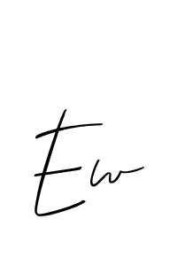 Make a short Ew signature style. Manage your documents anywhere anytime using Allison_Script. Create and add eSignatures, submit forms, share and send files easily. Ew signature style 2 images and pictures png