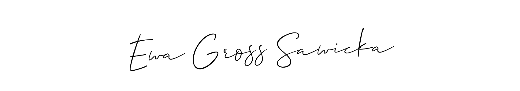 See photos of Ewa Gross Sawicka official signature by Spectra . Check more albums & portfolios. Read reviews & check more about Allison_Script font. Ewa Gross Sawicka signature style 2 images and pictures png