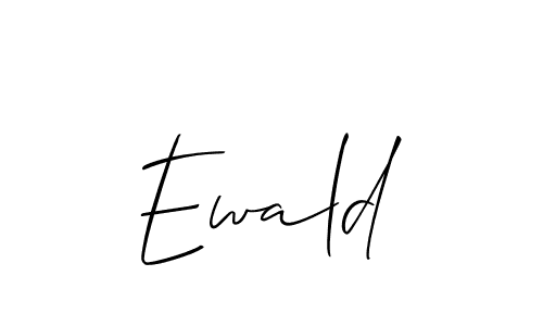 You should practise on your own different ways (Allison_Script) to write your name (Ewald) in signature. don't let someone else do it for you. Ewald signature style 2 images and pictures png