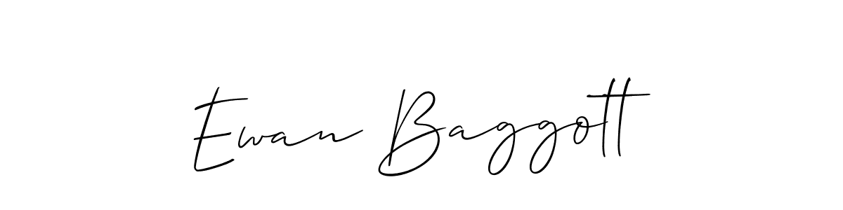 Make a beautiful signature design for name Ewan Baggott. With this signature (Allison_Script) style, you can create a handwritten signature for free. Ewan Baggott signature style 2 images and pictures png