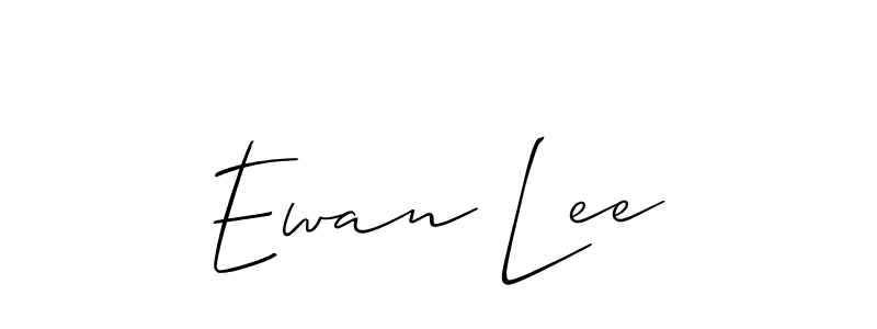 if you are searching for the best signature style for your name Ewan Lee. so please give up your signature search. here we have designed multiple signature styles  using Allison_Script. Ewan Lee signature style 2 images and pictures png