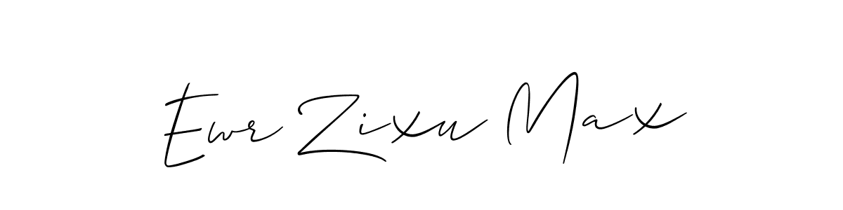 How to Draw Ewr Zixu Max signature style? Allison_Script is a latest design signature styles for name Ewr Zixu Max. Ewr Zixu Max signature style 2 images and pictures png