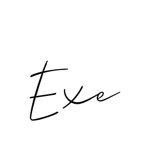 Also we have Exe name is the best signature style. Create professional handwritten signature collection using Allison_Script autograph style. Exe signature style 2 images and pictures png