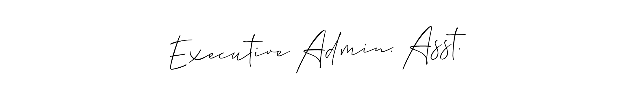 Check out images of Autograph of Executive Admin. Asst. name. Actor Executive Admin. Asst. Signature Style. Allison_Script is a professional sign style online. Executive Admin. Asst. signature style 2 images and pictures png