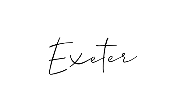 Best and Professional Signature Style for Exeter. Allison_Script Best Signature Style Collection. Exeter signature style 2 images and pictures png