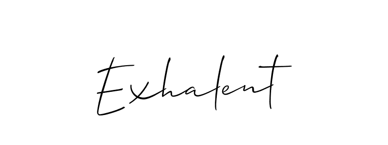 Make a short Exhalent signature style. Manage your documents anywhere anytime using Allison_Script. Create and add eSignatures, submit forms, share and send files easily. Exhalent signature style 2 images and pictures png