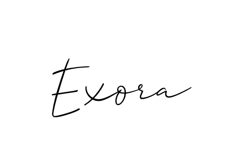 How to Draw Exora signature style? Allison_Script is a latest design signature styles for name Exora. Exora signature style 2 images and pictures png