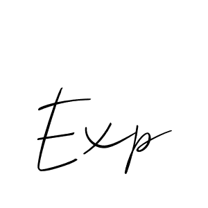 Also we have Exp name is the best signature style. Create professional handwritten signature collection using Allison_Script autograph style. Exp signature style 2 images and pictures png