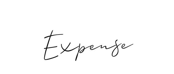 Make a beautiful signature design for name Expense. With this signature (Allison_Script) style, you can create a handwritten signature for free. Expense signature style 2 images and pictures png