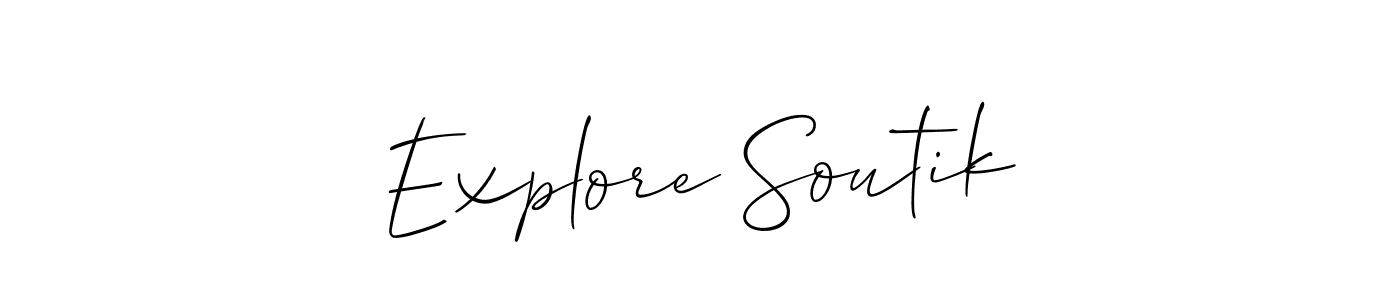 Make a beautiful signature design for name Explore Soutik. Use this online signature maker to create a handwritten signature for free. Explore Soutik signature style 2 images and pictures png