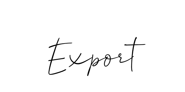 How to Draw Export signature style? Allison_Script is a latest design signature styles for name Export. Export signature style 2 images and pictures png