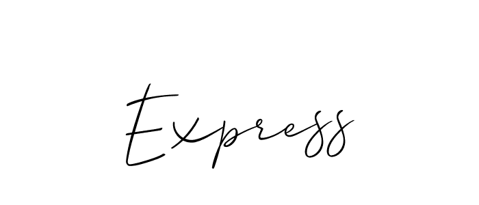 Allison_Script is a professional signature style that is perfect for those who want to add a touch of class to their signature. It is also a great choice for those who want to make their signature more unique. Get Express name to fancy signature for free. Express signature style 2 images and pictures png