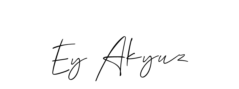 Once you've used our free online signature maker to create your best signature Allison_Script style, it's time to enjoy all of the benefits that Ey Akyuz name signing documents. Ey Akyuz signature style 2 images and pictures png