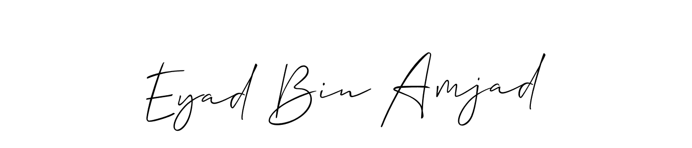 Also we have Eyad Bin Amjad name is the best signature style. Create professional handwritten signature collection using Allison_Script autograph style. Eyad Bin Amjad signature style 2 images and pictures png