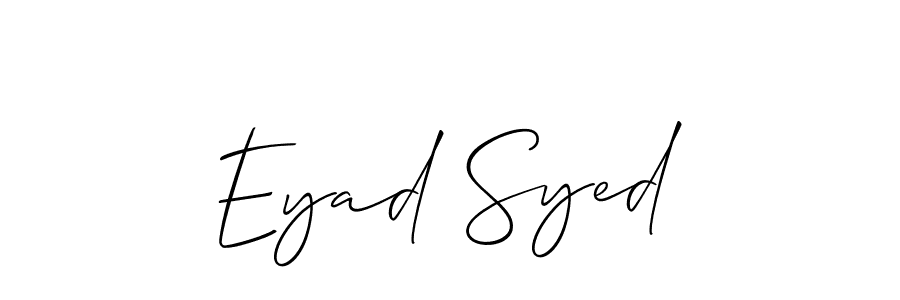 See photos of Eyad Syed official signature by Spectra . Check more albums & portfolios. Read reviews & check more about Allison_Script font. Eyad Syed signature style 2 images and pictures png