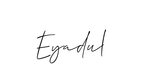 Check out images of Autograph of Eyadul name. Actor Eyadul Signature Style. Allison_Script is a professional sign style online. Eyadul signature style 2 images and pictures png