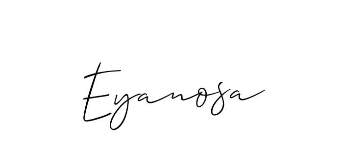 How to Draw Eyanosa signature style? Allison_Script is a latest design signature styles for name Eyanosa. Eyanosa signature style 2 images and pictures png