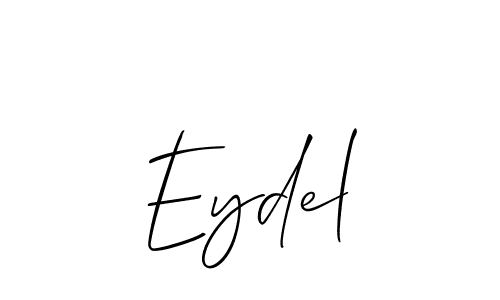Create a beautiful signature design for name Eydel. With this signature (Allison_Script) fonts, you can make a handwritten signature for free. Eydel signature style 2 images and pictures png