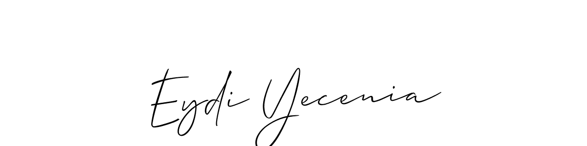 Use a signature maker to create a handwritten signature online. With this signature software, you can design (Allison_Script) your own signature for name Eydi Yecenia. Eydi Yecenia signature style 2 images and pictures png