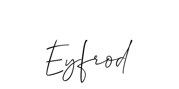 if you are searching for the best signature style for your name Eyfrod. so please give up your signature search. here we have designed multiple signature styles  using Allison_Script. Eyfrod signature style 2 images and pictures png