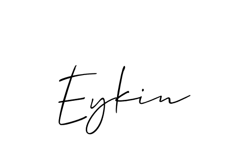 Allison_Script is a professional signature style that is perfect for those who want to add a touch of class to their signature. It is also a great choice for those who want to make their signature more unique. Get Eykin name to fancy signature for free. Eykin signature style 2 images and pictures png