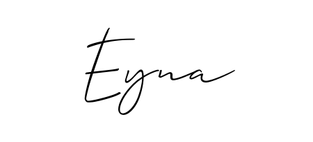 A stylish, flowing autograph style designed for name Eyna using Allison_Script typography. Perfect for digital creative projects. Eyna signature style 2 images and pictures png
