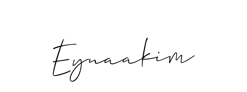 Design your own signature with our free online signature maker. With this signature software, you can create a handwritten (Allison_Script) signature for name Eynaakim. Eynaakim signature style 2 images and pictures png