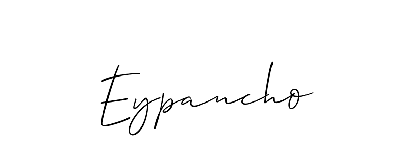 How to make Eypancho signature? Allison_Script is a professional autograph style. Create handwritten signature for Eypancho name. Eypancho signature style 2 images and pictures png