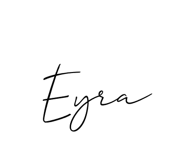 Also You can easily find your signature by using the search form. We will create Eyra name handwritten signature images for you free of cost using Allison_Script sign style. Eyra signature style 2 images and pictures png