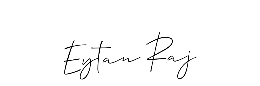 How to make Eytan Raj name signature. Use Allison_Script style for creating short signs online. This is the latest handwritten sign. Eytan Raj signature style 2 images and pictures png