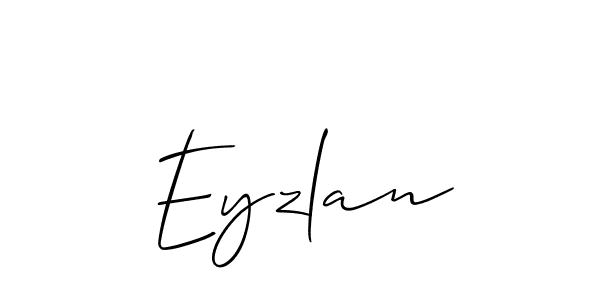 Similarly Allison_Script is the best handwritten signature design. Signature creator online .You can use it as an online autograph creator for name Eyzlan. Eyzlan signature style 2 images and pictures png