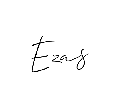 It looks lik you need a new signature style for name Ezas. Design unique handwritten (Allison_Script) signature with our free signature maker in just a few clicks. Ezas signature style 2 images and pictures png