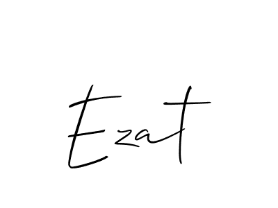 Also You can easily find your signature by using the search form. We will create Ezat name handwritten signature images for you free of cost using Allison_Script sign style. Ezat signature style 2 images and pictures png