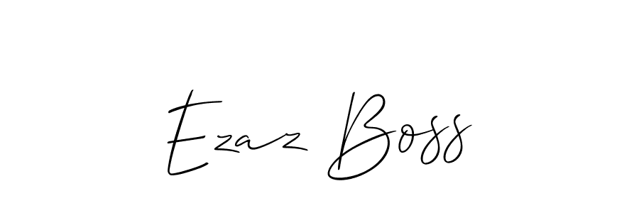Also You can easily find your signature by using the search form. We will create Ezaz Boss name handwritten signature images for you free of cost using Allison_Script sign style. Ezaz Boss signature style 2 images and pictures png