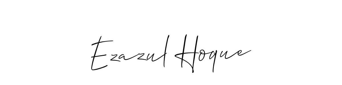Design your own signature with our free online signature maker. With this signature software, you can create a handwritten (Allison_Script) signature for name Ezazul Hoque. Ezazul Hoque signature style 2 images and pictures png