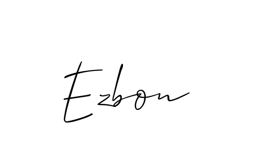Ezbon stylish signature style. Best Handwritten Sign (Allison_Script) for my name. Handwritten Signature Collection Ideas for my name Ezbon. Ezbon signature style 2 images and pictures png
