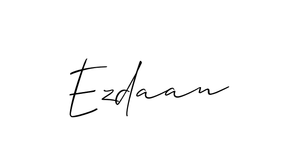 You should practise on your own different ways (Allison_Script) to write your name (Ezdaan) in signature. don't let someone else do it for you. Ezdaan signature style 2 images and pictures png