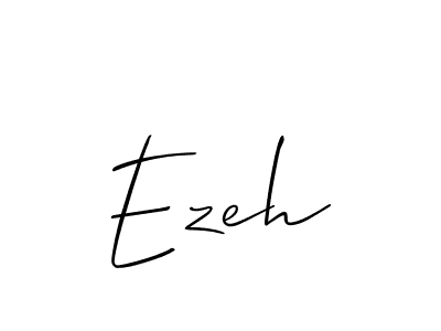 Allison_Script is a professional signature style that is perfect for those who want to add a touch of class to their signature. It is also a great choice for those who want to make their signature more unique. Get Ezeh name to fancy signature for free. Ezeh signature style 2 images and pictures png