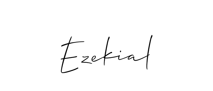 The best way (Allison_Script) to make a short signature is to pick only two or three words in your name. The name Ezekial include a total of six letters. For converting this name. Ezekial signature style 2 images and pictures png