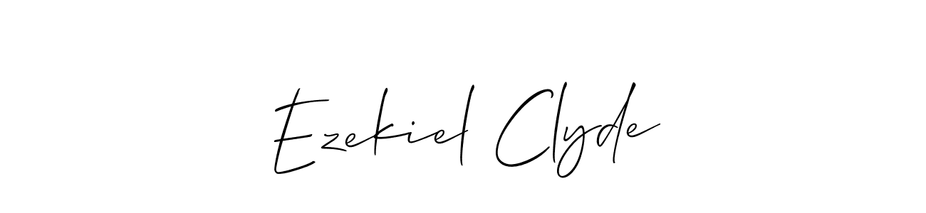 Design your own signature with our free online signature maker. With this signature software, you can create a handwritten (Allison_Script) signature for name Ezekiel Clyde. Ezekiel Clyde signature style 2 images and pictures png