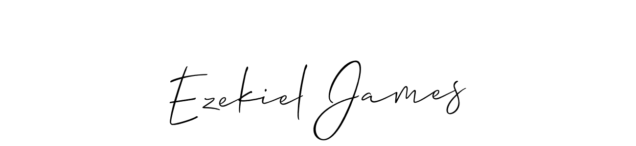 Allison_Script is a professional signature style that is perfect for those who want to add a touch of class to their signature. It is also a great choice for those who want to make their signature more unique. Get Ezekiel James name to fancy signature for free. Ezekiel James signature style 2 images and pictures png