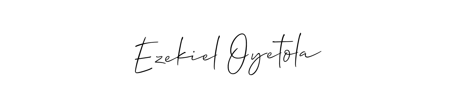 Also You can easily find your signature by using the search form. We will create Ezekiel Oyetola name handwritten signature images for you free of cost using Allison_Script sign style. Ezekiel Oyetola signature style 2 images and pictures png