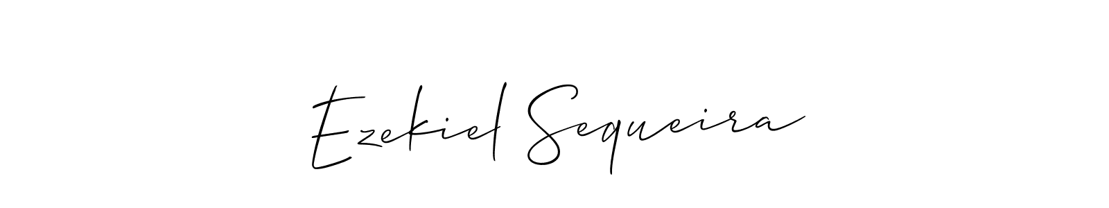 How to make Ezekiel Sequeira signature? Allison_Script is a professional autograph style. Create handwritten signature for Ezekiel Sequeira name. Ezekiel Sequeira signature style 2 images and pictures png