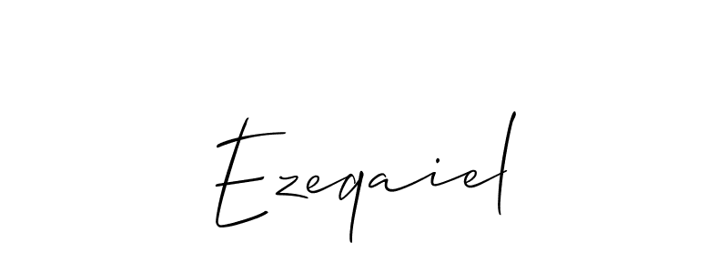 Allison_Script is a professional signature style that is perfect for those who want to add a touch of class to their signature. It is also a great choice for those who want to make their signature more unique. Get Ezeqaiel name to fancy signature for free. Ezeqaiel signature style 2 images and pictures png